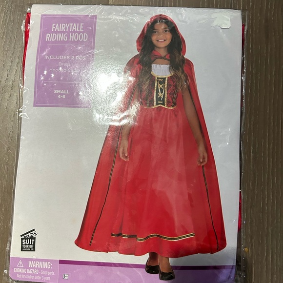 Amscan fairytale red riding hood child costume NWT small 4-6(Z) - Picture 2 of 4